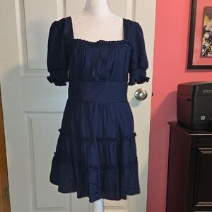 Navy Blue Mini Dress